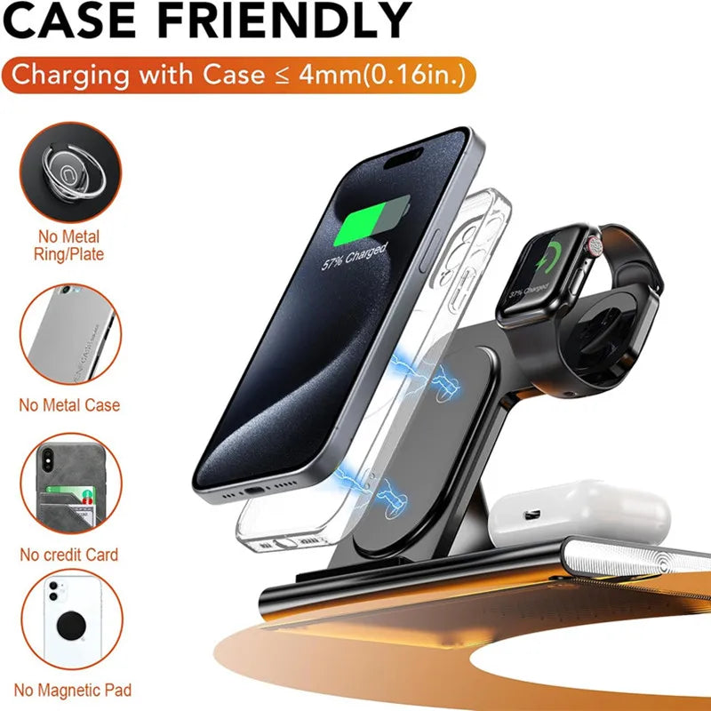3-in-1 Wireless Charger Premium-Aluminium