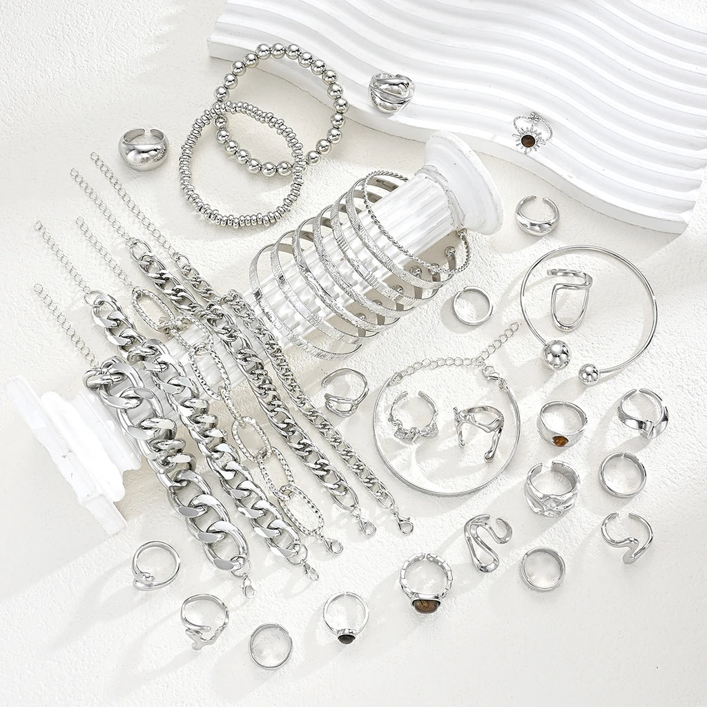 Bangle-Armreif Set 3-tlg stapelbar