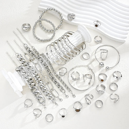 Bangle-Armreif Set 3-tlg stapelbar