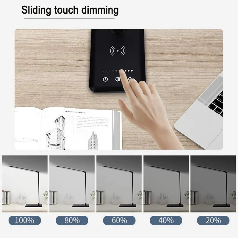 LED-Schreibtischlampe Wireless