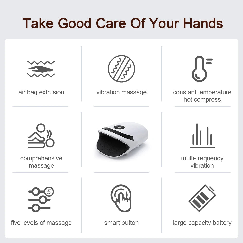 Hand-Massagegerät Wärme + Druck