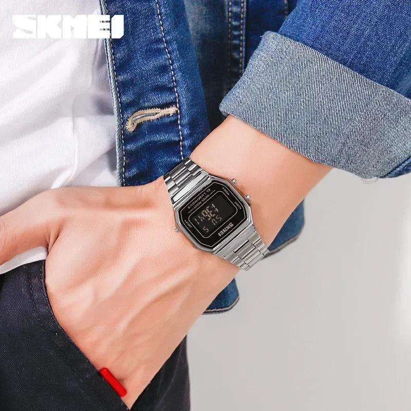 Digital LED Retro-Uhr · Unisex