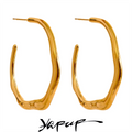 Geometrische Stud-Ohrringe · Edelstahl Gold