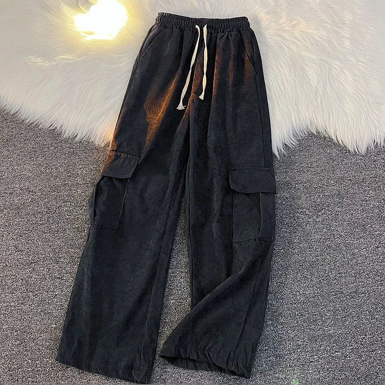 Herren Cordhose Retro · weites Bein, japanischer Stil (Freizeit)