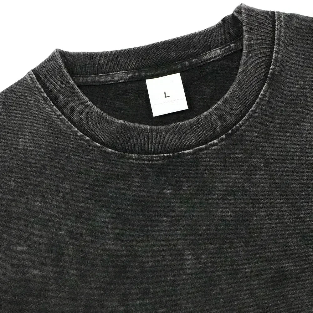 Herren T-Shirt Retro-Washed · Denim-Look, Baumwolle (Trend 2026)