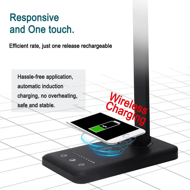 LED-Schreibtischlampe Wireless