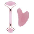 Gua-Sha-Set · Roller Rosenquarz/Jade