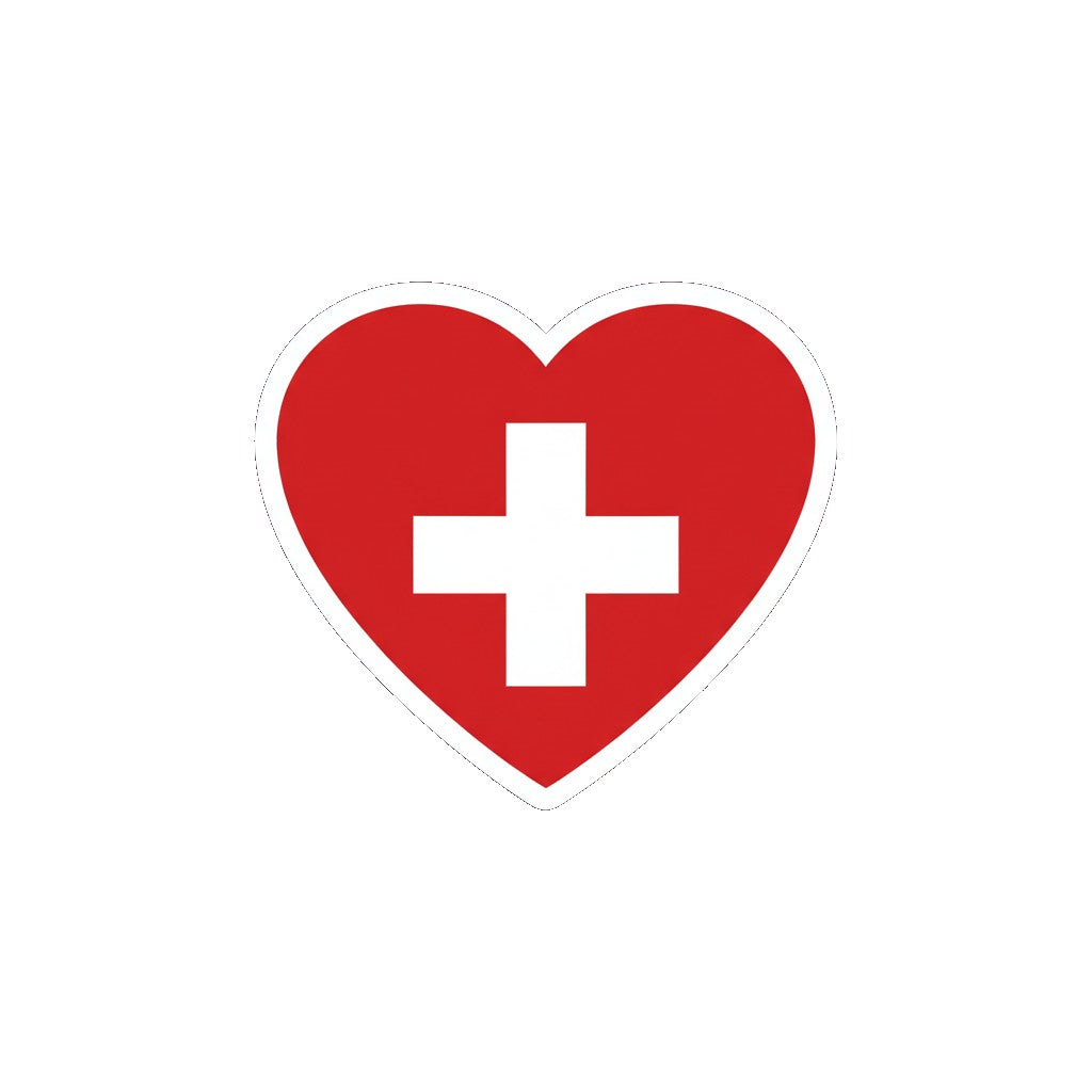 Schweiz-Sticker «Schwiizer Härz» – LuxeStyle Schweiz