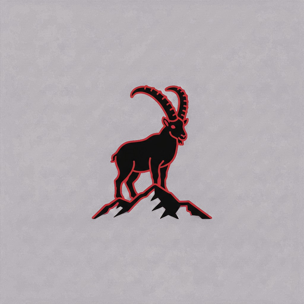 Schweiz-Sticker «Steinbock» – LuxeStyle Schweiz