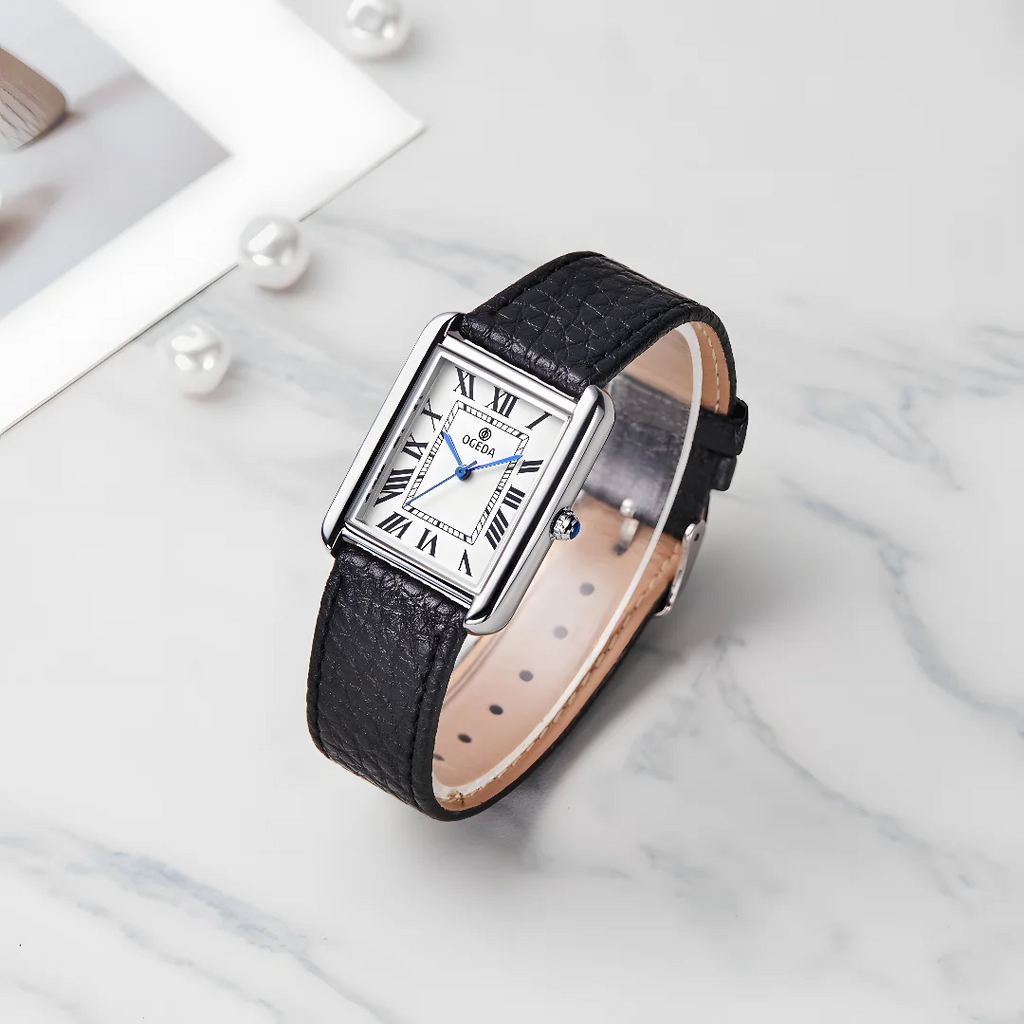 Eckige Herrenuhr Manhattan · Tank-Stil