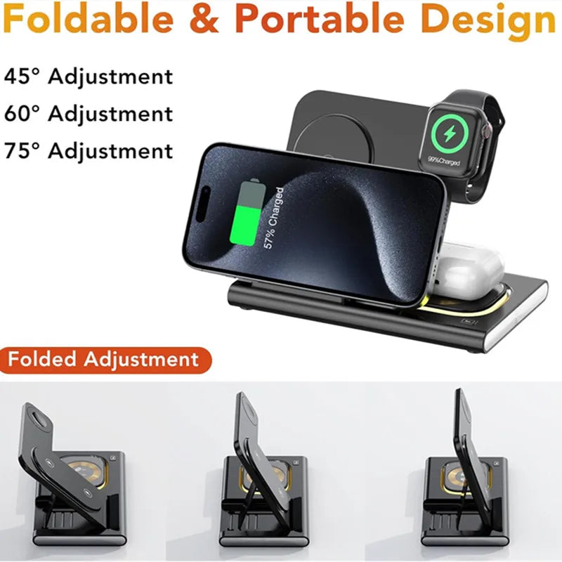 3-in-1 Wireless Charger Setup Detail