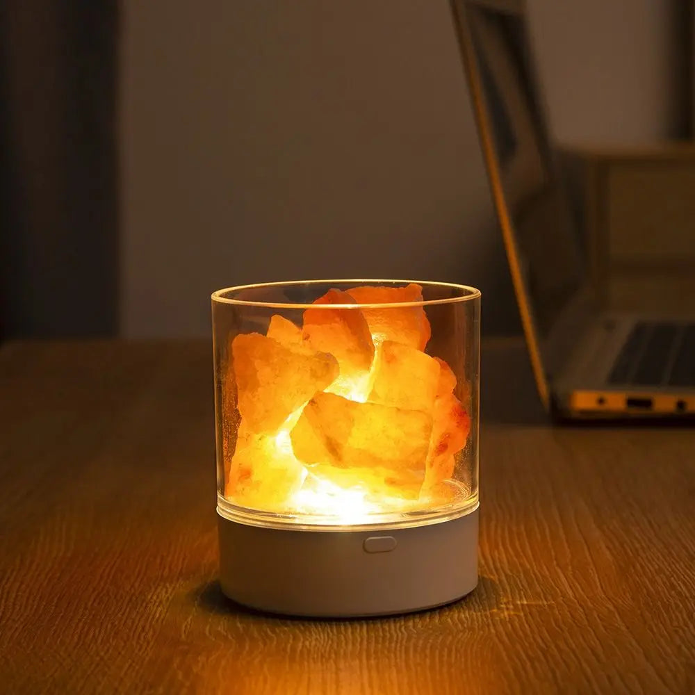 Salzkristall-Lampe Wellness Ambiance