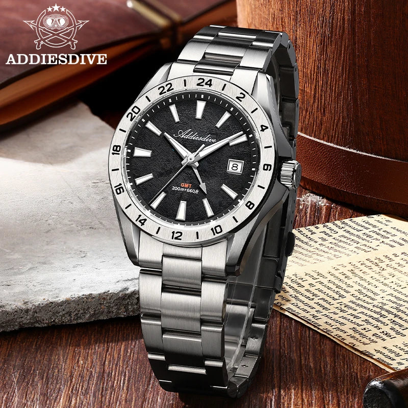 GMT Dual-Time Herrenuhr · Zwei Zeitzonen