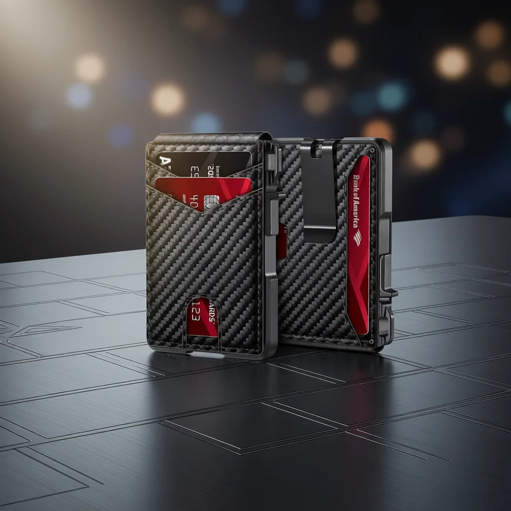 Slim Wallet Echtleder · RFID-Schutz, Vollnarbenleder – LuxeStyle