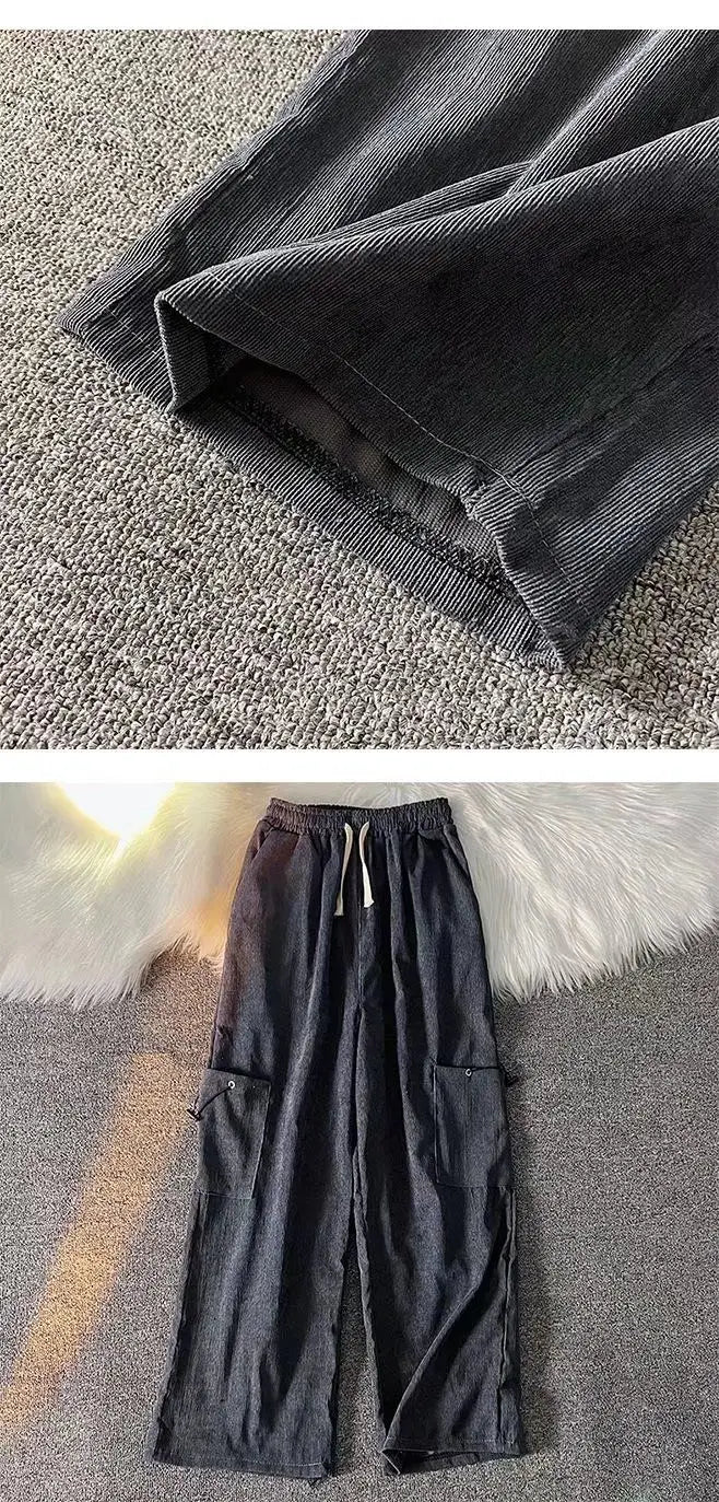 Herren Cordhose Retro · weites Bein, japanischer Stil (Freizeit)