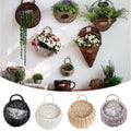 Rattan-Wandvase Boho