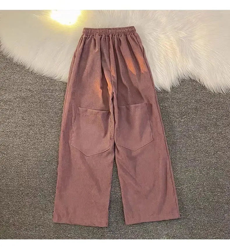 Herren Cordhose Retro · weites Bein, japanischer Stil (Freizeit)