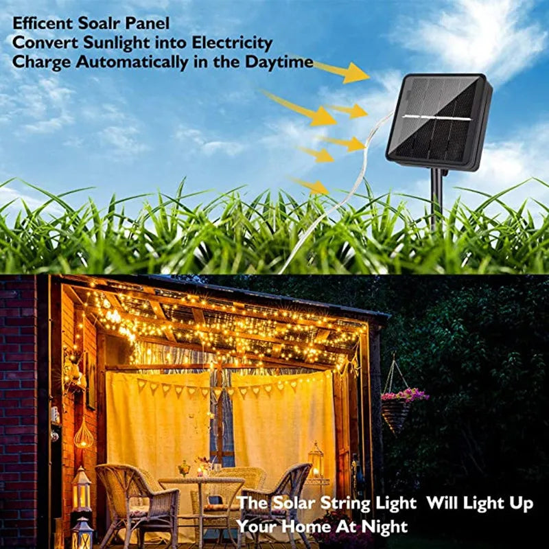 Solar-Lichterkette Garten