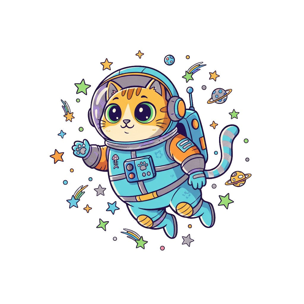 Sticker «Cat Astronaut» – LuxeStyle Schweiz