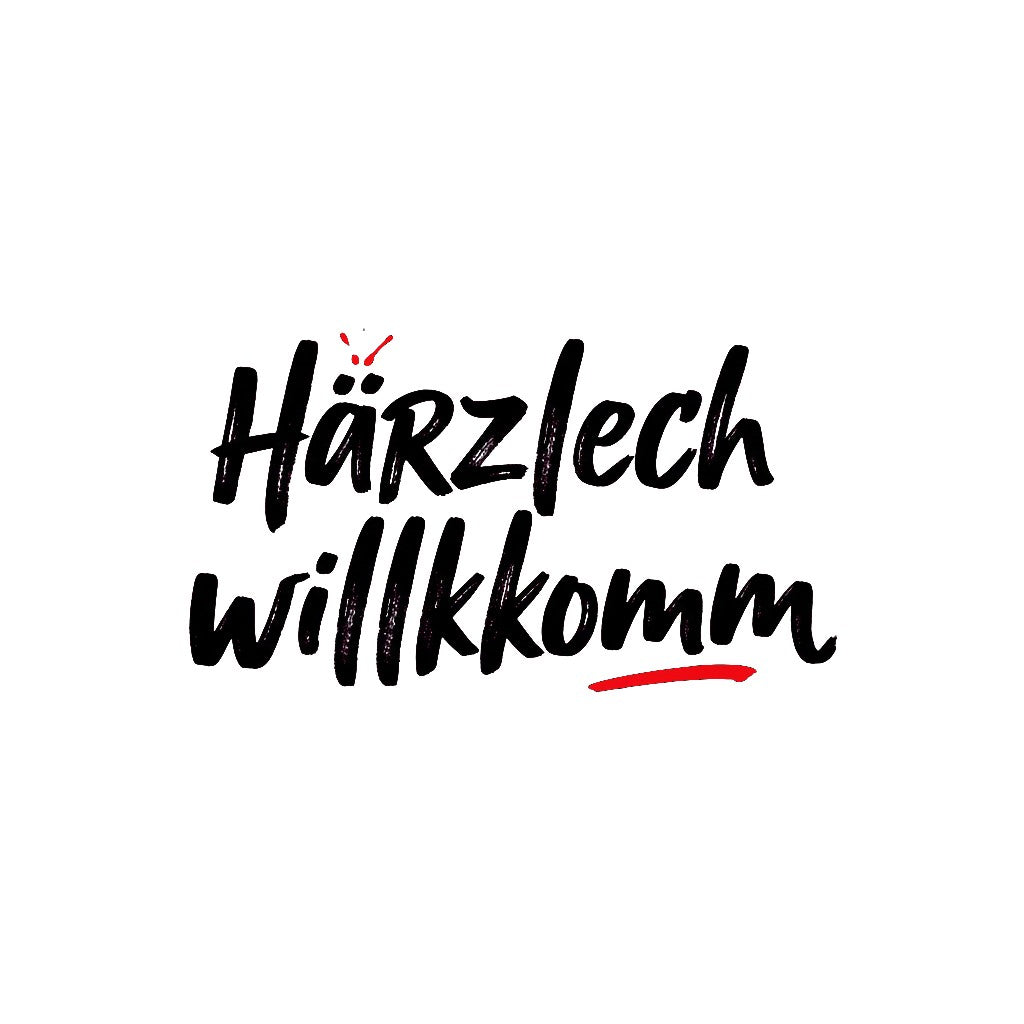 Sticker «Ch Haerzlech» – LuxeStyle Schweiz