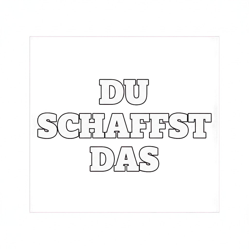 Sticker «Duschaffst» – LuxeStyle Schweiz