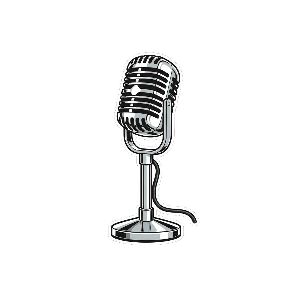 Sticker «Microphone» – LuxeStyle Schweiz