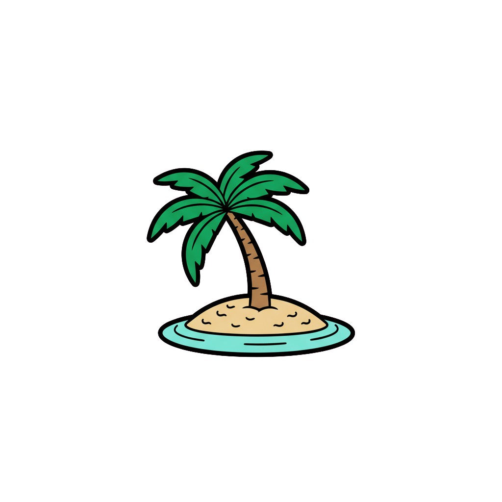 Sticker «Palm Island» – LuxeStyle Schweiz
