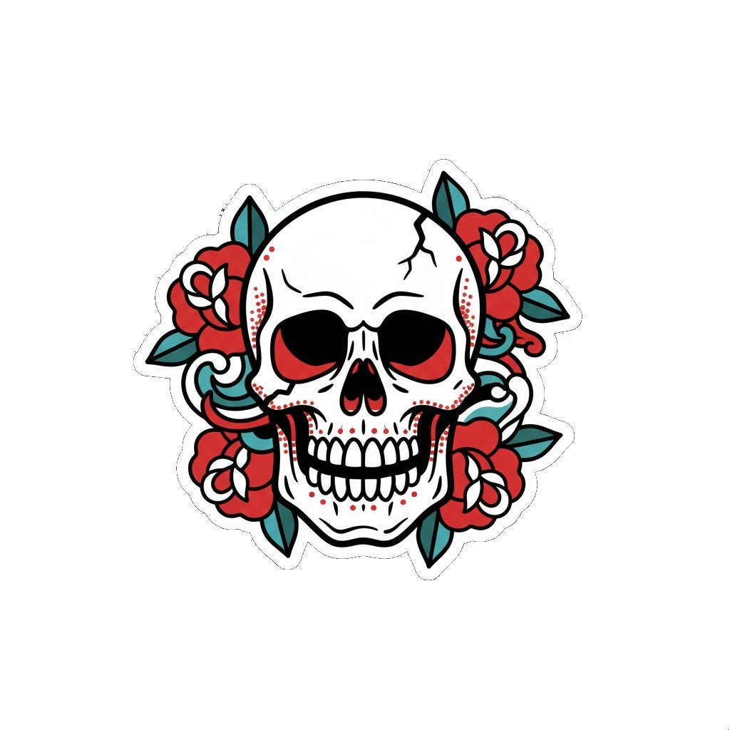 Sticker «Skull Rose» – LuxeStyle Schweiz