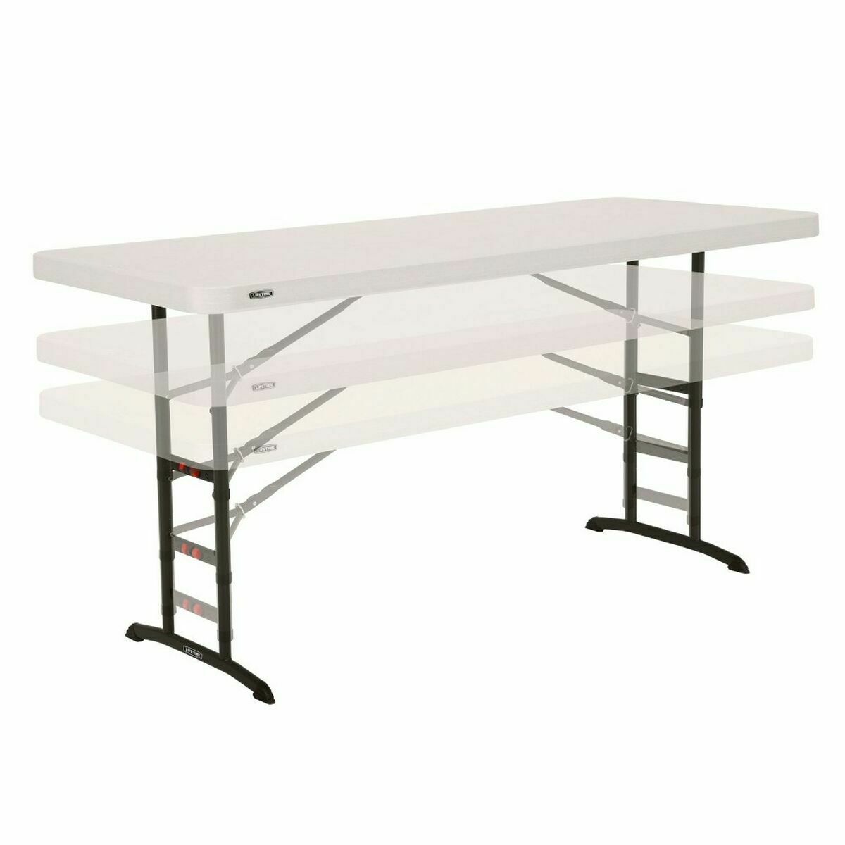 Table Klapptisch Lifetime Weiß Stahl rechteckig · Generalüberholt (Note C)