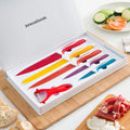 Keramikmesserset mit Sparschäler Knoolvs InnovaGoods 6 Stücke – LuxeStyle Schweiz