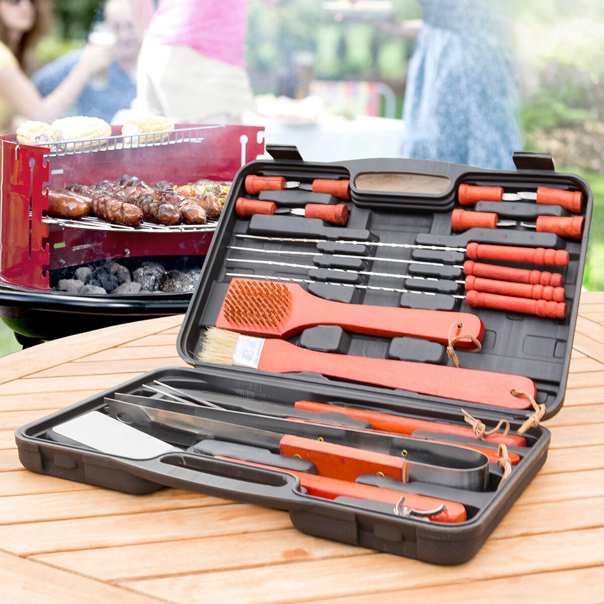 Handkoffer Barbacoa Barbecase InnovaGoods 18 Stücke – LuxeStyle Schweiz