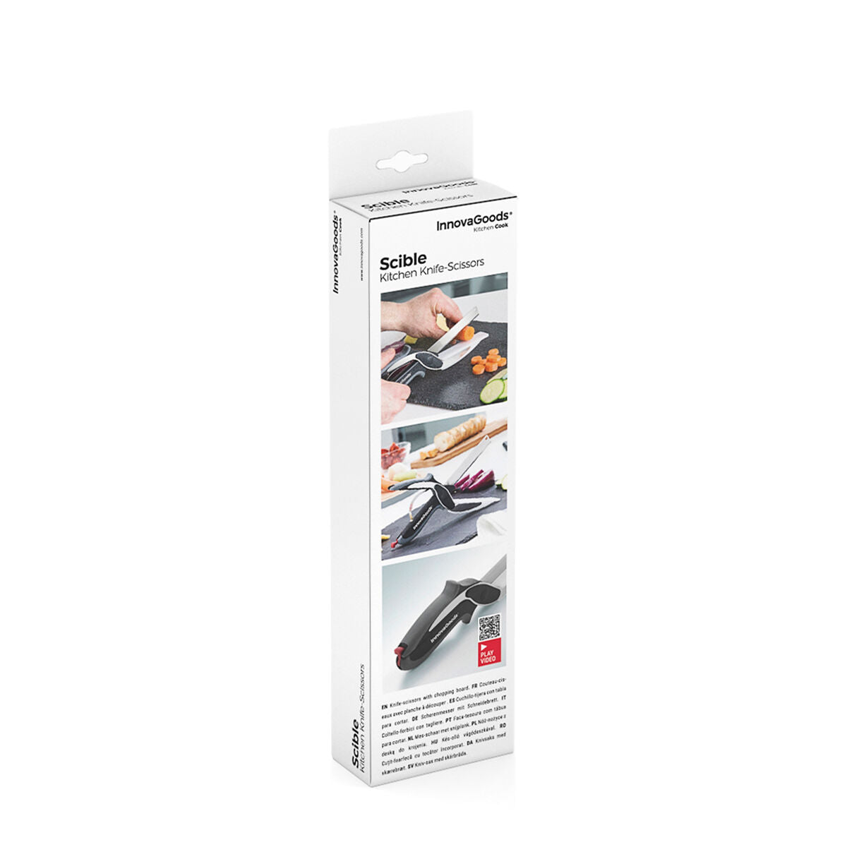 Scherenmesser mit integriertem Mini-Schneidebrett Scible InnovaGoods – LuxeStyle Schweiz