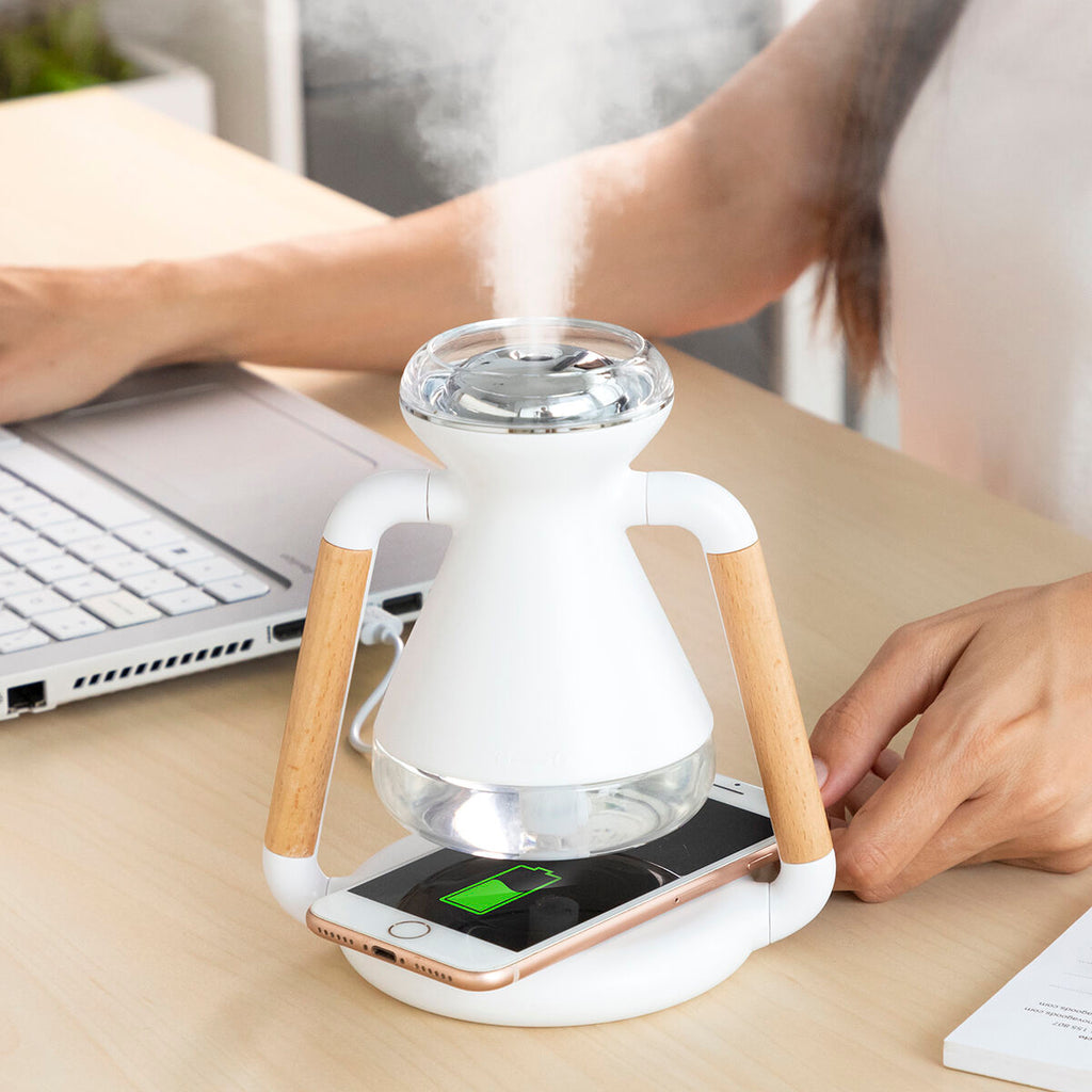 Luftbefeuchter, Aroma Diffuser und kabelloses Ladegerät, 3-in-1 Misvolt – LuxeStyle Schweiz