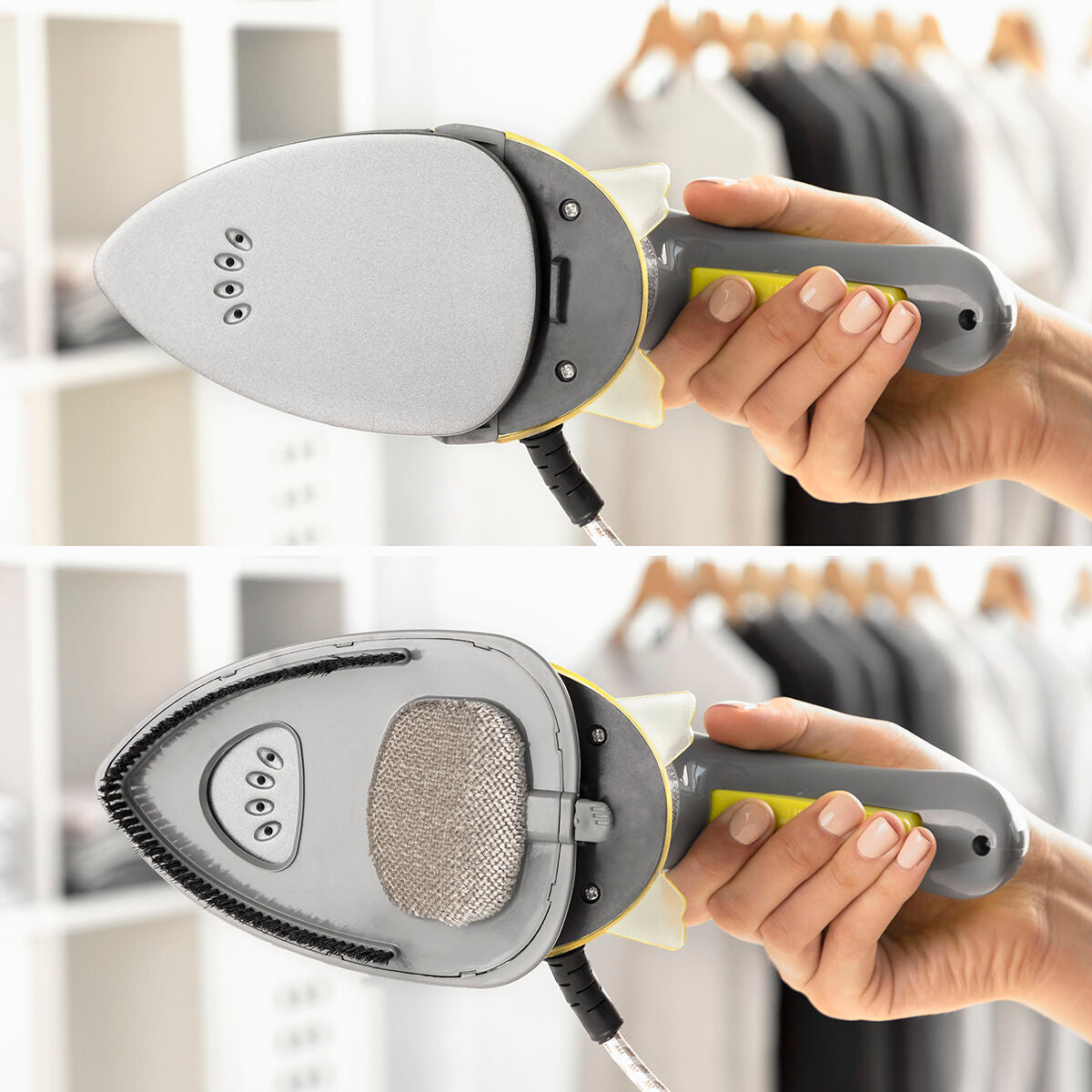 2 in 1 Mini-Dampfbügeleisen vertikal und horizontal Velyron InnovaGood