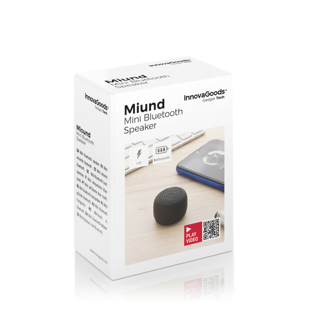 Wiederaufladbarer Tragbarer Wireless Mini-Lautsprecher Miund InnovaGoods – LuxeStyle Schweiz
