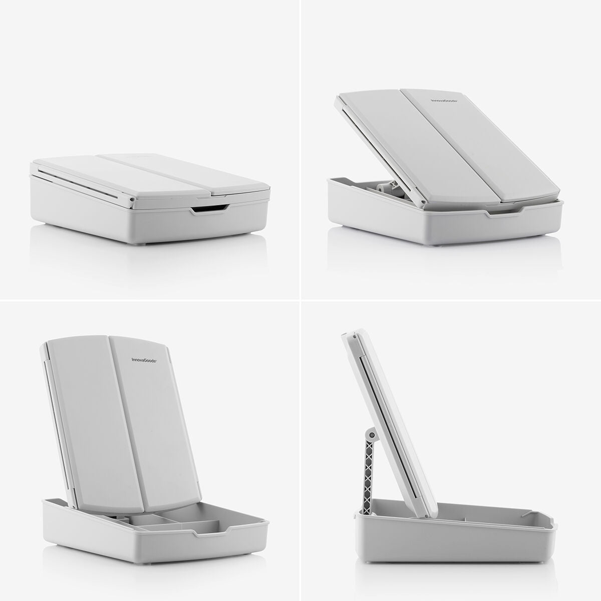 Klappbarer Spiegel mit LED und 3-in-1-Make-up-Organizer Panomir Innova