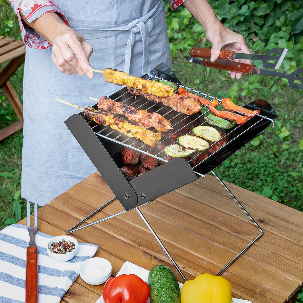Mini-Klappgrill: Spontan grillen, überall dabei