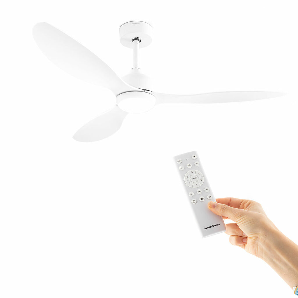 Deckenventilator mit LED-Licht und 3 ABS-Flügeln Flaled InnovaGoods We