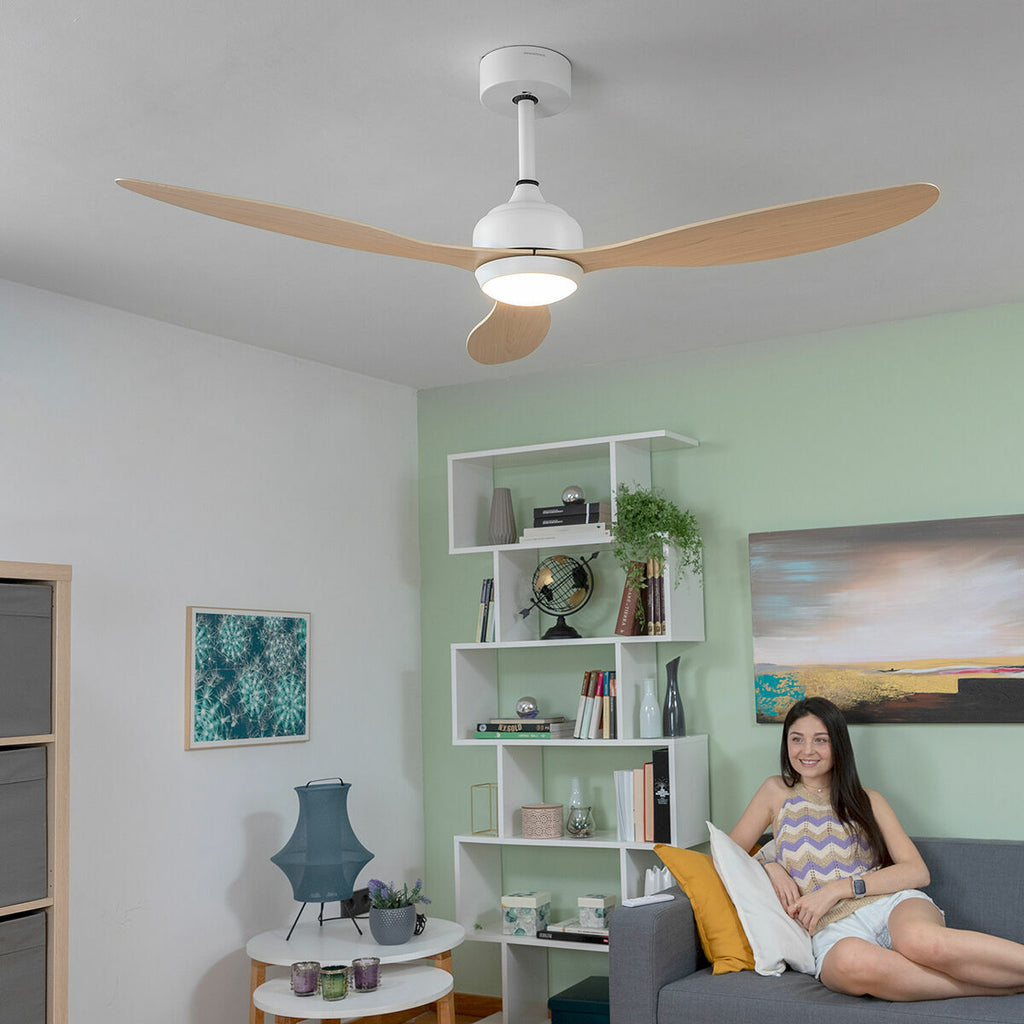 Deckenventilator mit LED-Licht und 3 ABS-Flügeln Wuled InnovaGoods Hol