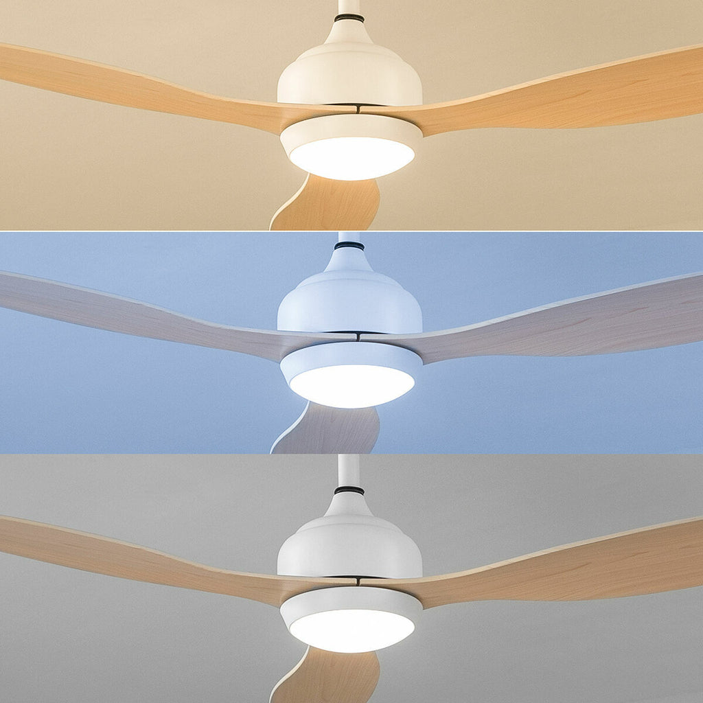 Deckenventilator mit LED-Licht und 3 ABS-Flügeln Wuled InnovaGoods Hol