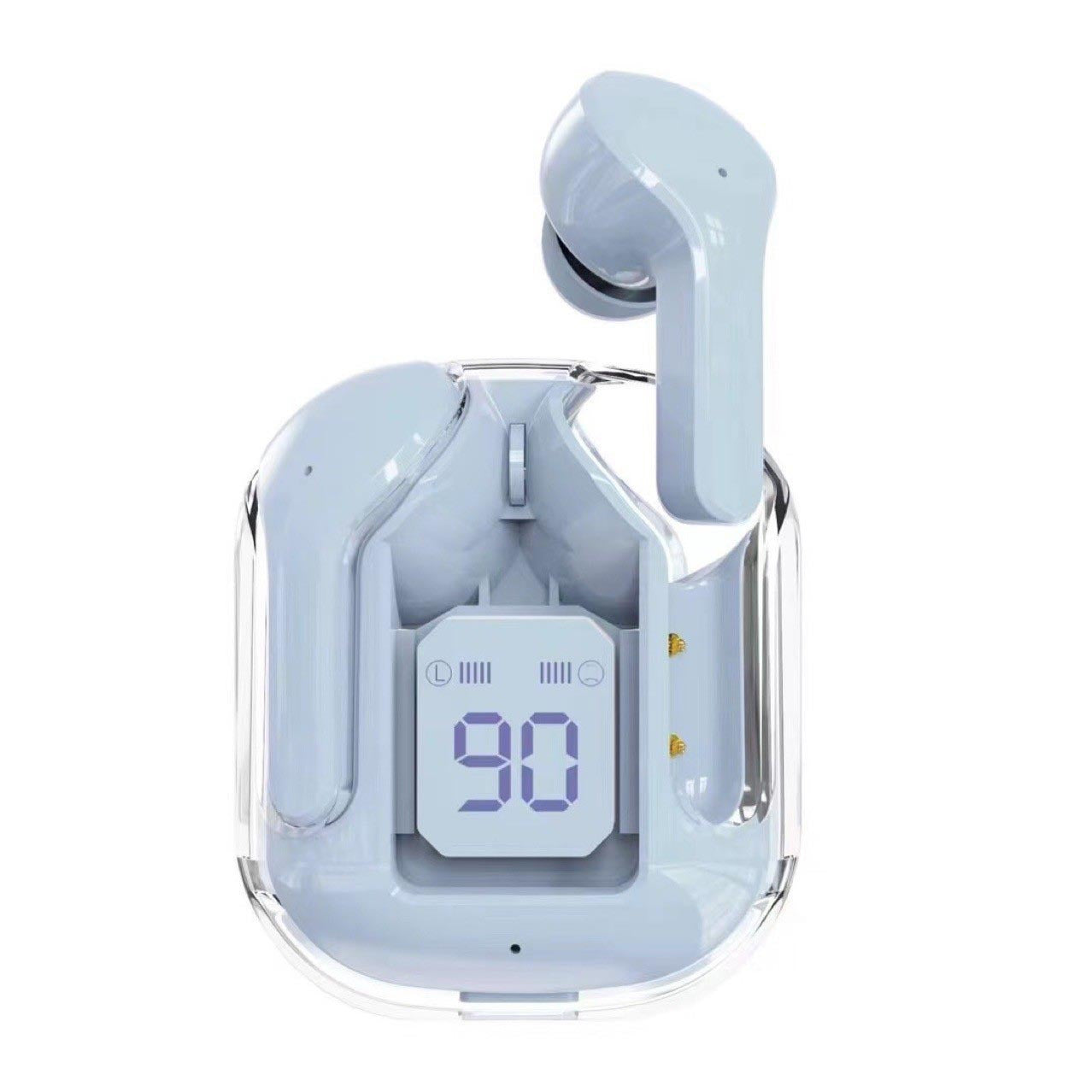 Mini-Transparente Bluetooth-Ohrhörer mit Ladebox – Trend-Modell