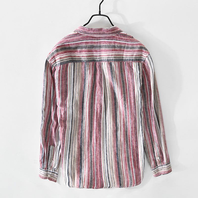 Linen-Stripes Hemd für Männer – Bild 3 | LuxeStyle