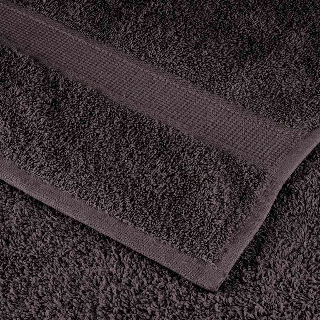 12-teiliges Handtuch-Set, Anthrazit, 100% Baumwolle