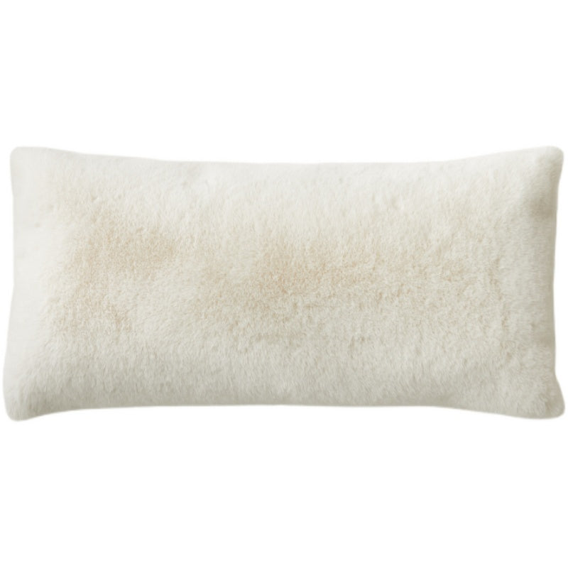 Doppelseitiges Hasenfell-Kissen für Sofa – Bild 4 | LuxeStyle