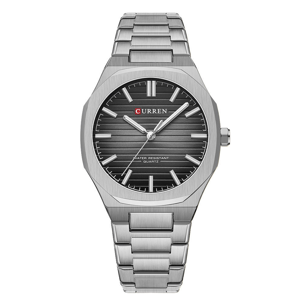 Männliche Stahl-Armbanduhr