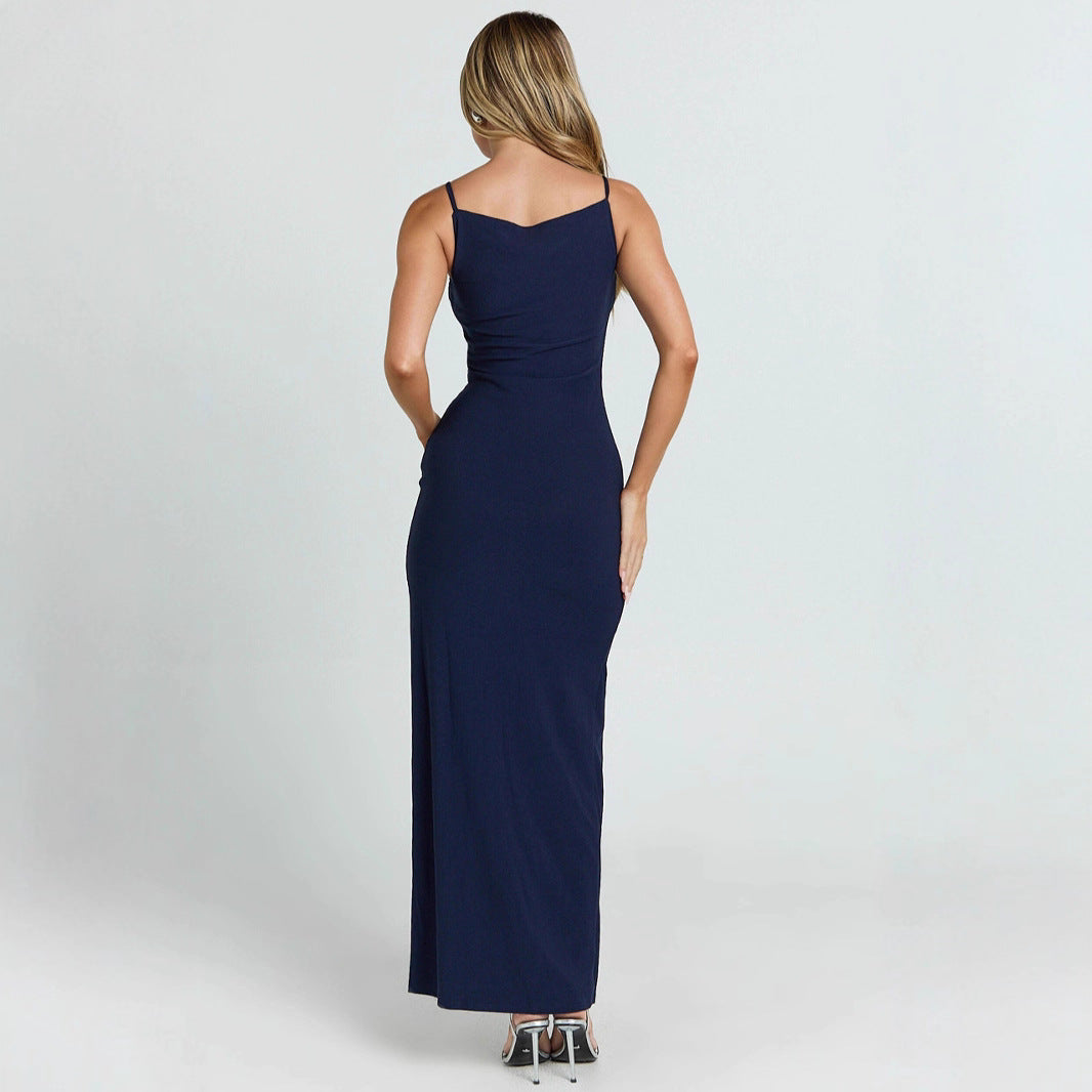Trägerloses Off-Shoulder Maxikleid mit Seitenschlitzen – Bild 6 | LuxeStyle