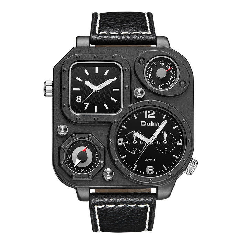 Quadratische Herren-Sportuhr mit Dual-Display – Bild 3 | LuxeStyle