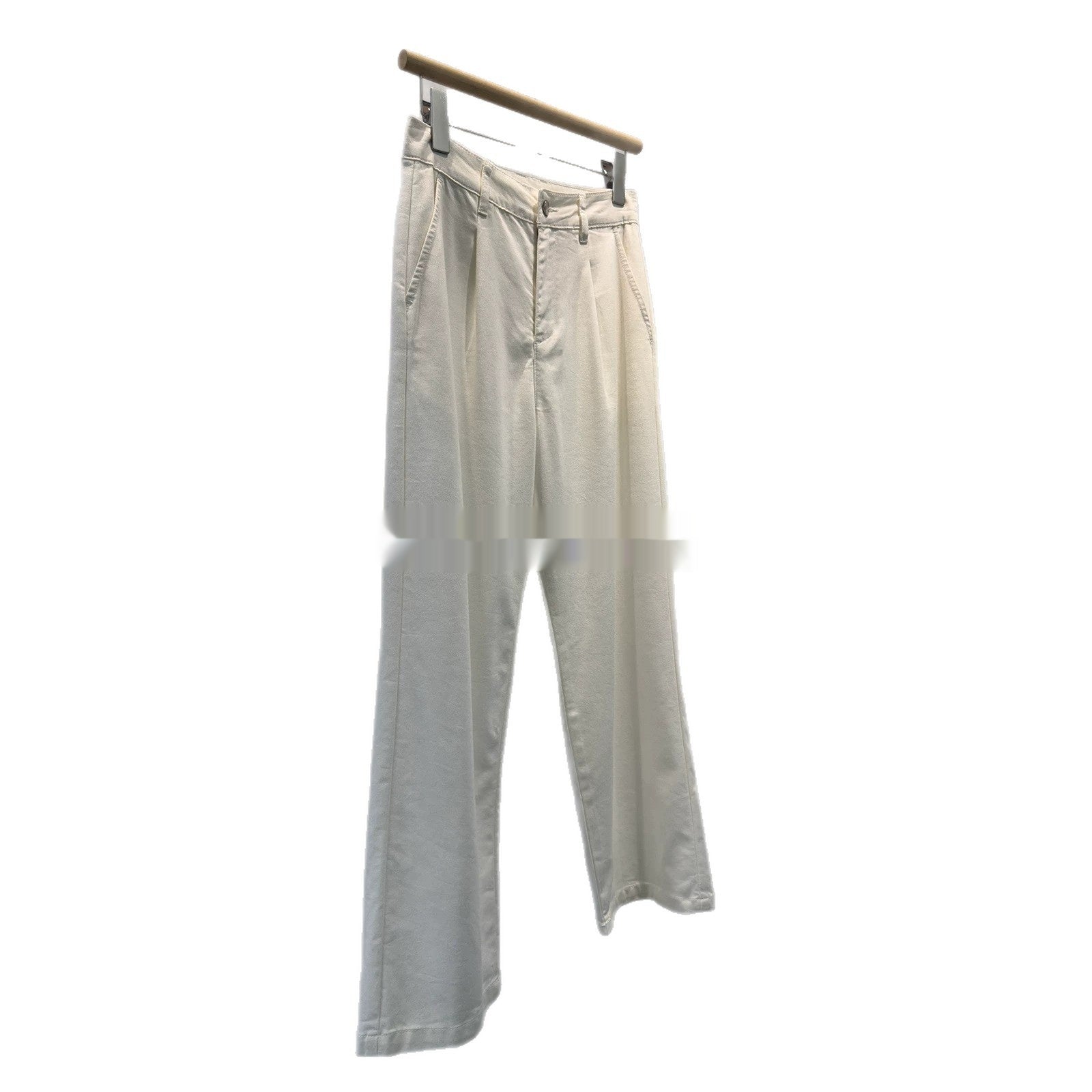Weisse Wide-Leg Jeans aus Lyocell-Faser