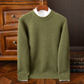 Herrenmode Crew-Neck Pullover mit Ingots Stickerei
