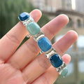 Retro Armband mit blauem Saphir | LuxeStyle